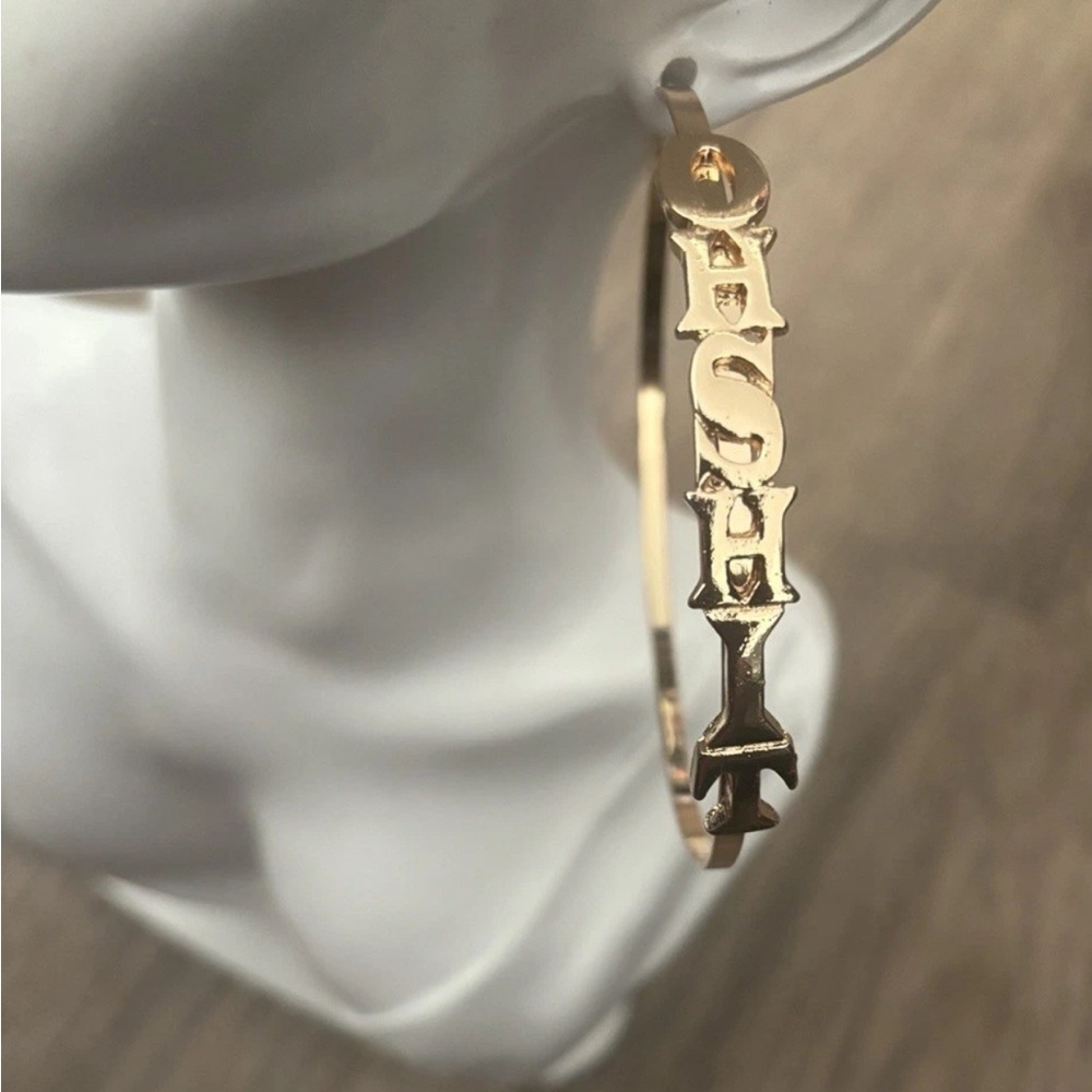 Explicit Hoops—Gold-Toned Statement Hoops